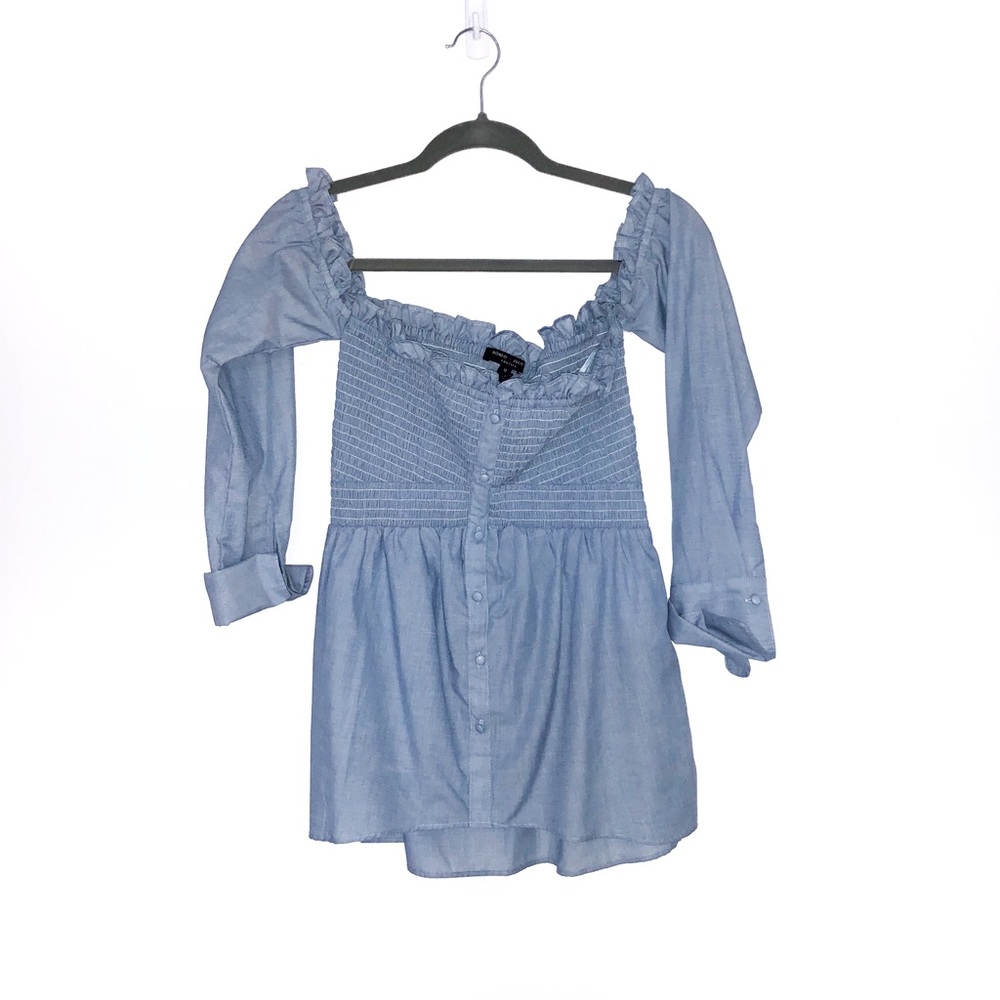 Off Shoulder Ruffled Blouse